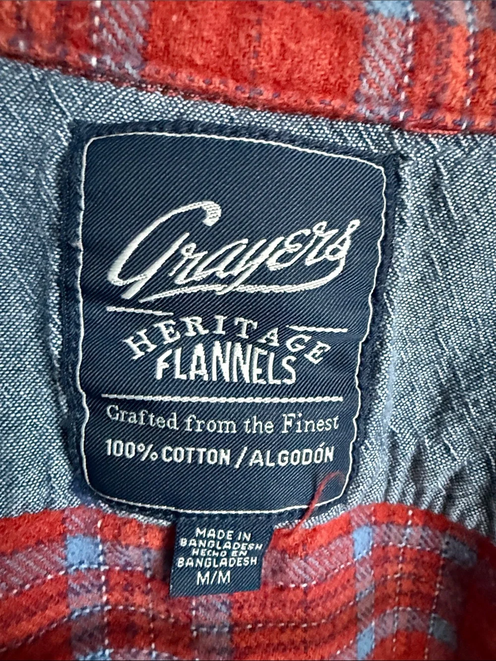 J. Crew Red Plaid Flannel Shirt Jacket with Light Blue Accents